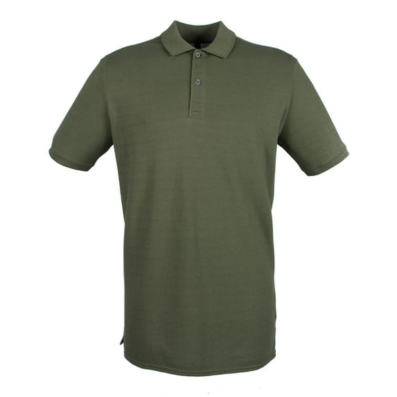 Henbury Mens Modern Fit Cotton Pique Polo Shirt