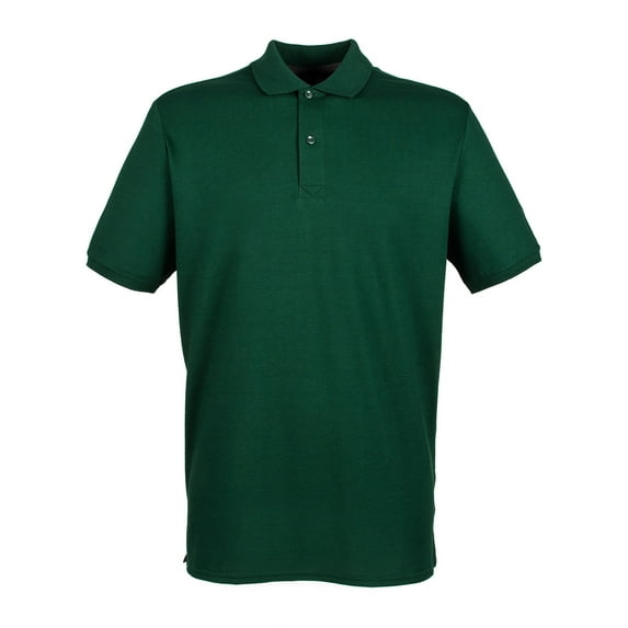 Henbury Mens Modern Fit Cotton Pique Polo Shirt