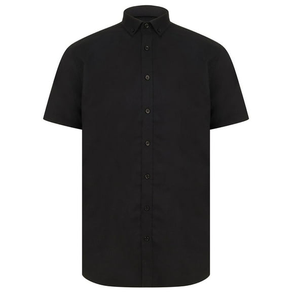 Henbury Mens Modern Short Sleeve Oxford Shirt