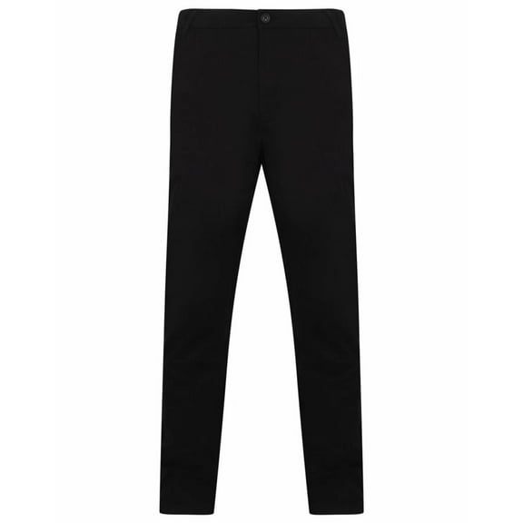 Henbury Mens Stretch Flex Waistband Chinos