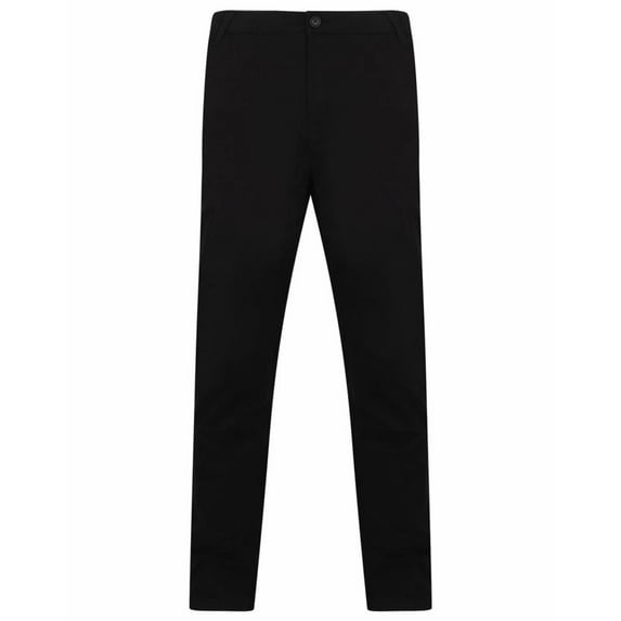 Henbury Mens Stretch Flex Waistband Chinos