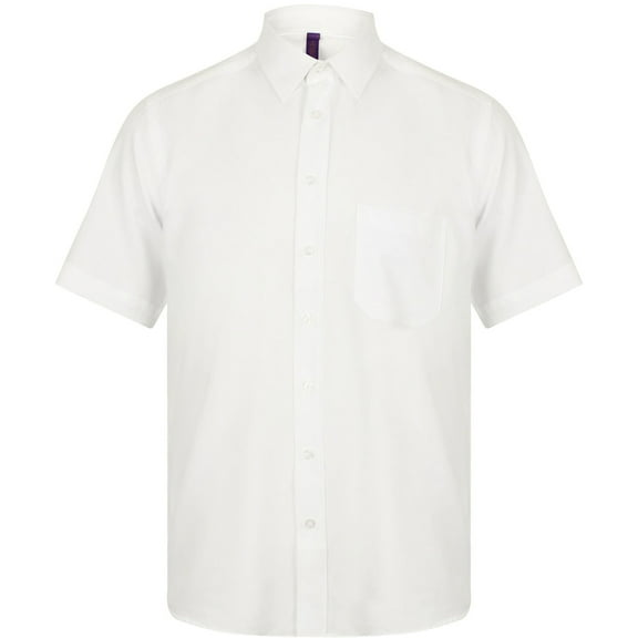 Henbury Mens Wicking Anti-bacterial Short Sleeve Work Shirt