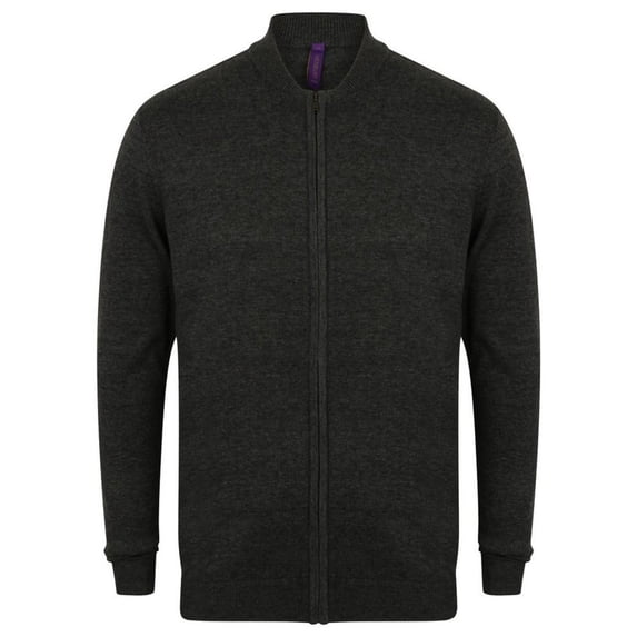Henbury Mens/Womens Knitted Bomber Jacket