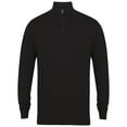 thumbnail image 1 of Henbury Mens Zip Neck Sweatshirt, 1 of 2