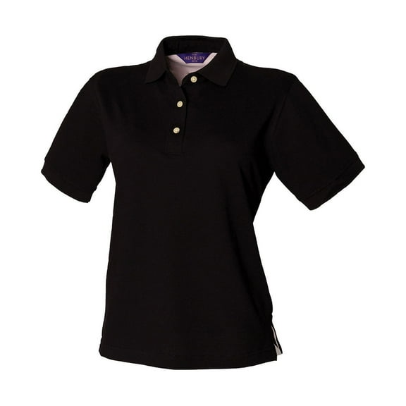 Henbury Womens Classic Cotton Pique Polo Shirt