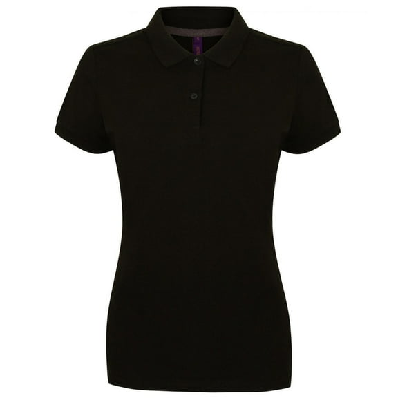 Henbury Womens Cotton Pique Modern Polo Shirt