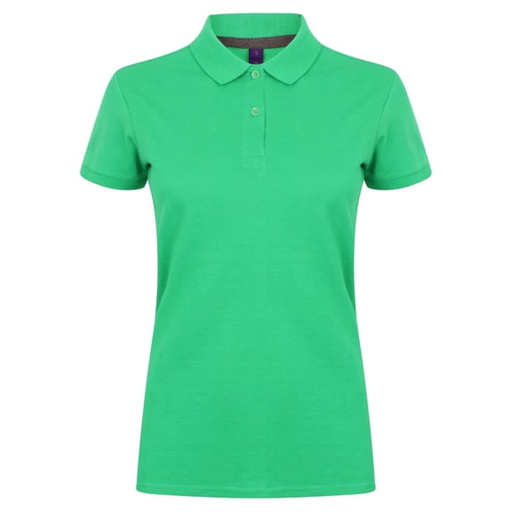 Henbury Womens Micro-Fine Short Sleeve Polo Shirt