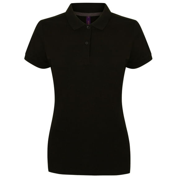 Henbury Womens Micro-Fine Short Sleeve Polo Shirt