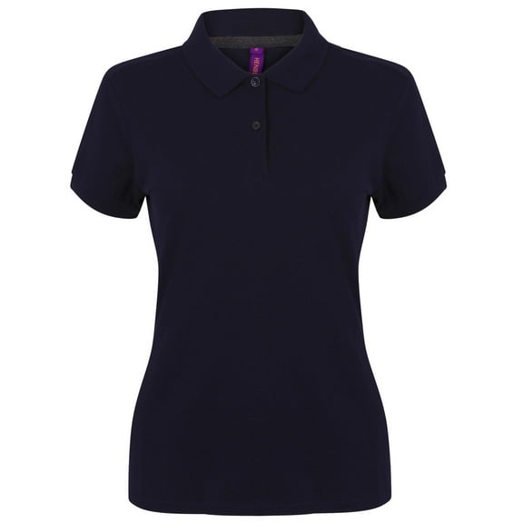Henbury Womens Micro-Fine Short Sleeve Polo Shirt
