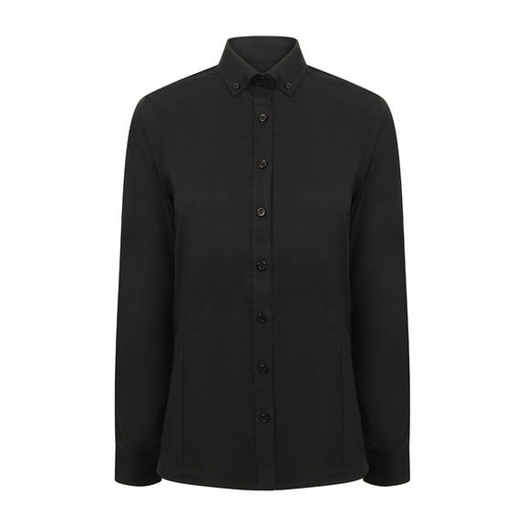Henbury Womens Modern Long Sleeve Oxford Shirt