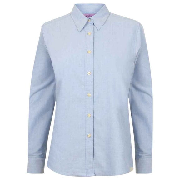 Henbury Womens Oxford Classic Long-Sleeved Formal Shirt