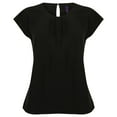 thumbnail image 1 of Henbury Womens Pleat Front Short Sleeve Top, 1 of 4