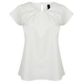 thumbnail image 1 of Henbury Womens Pleat Front Short Sleeve Top, 1 of 4