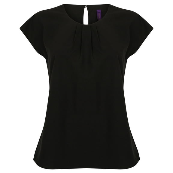 Henbury Womens Pleated Blouse