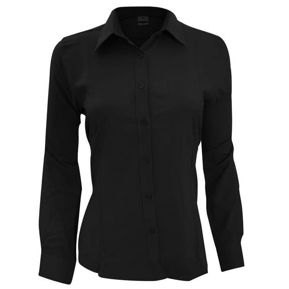 Henbury Womens Wicking Anti-bacterial Long Sleeve Work Shirt