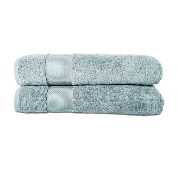 Hencely Bath Sheets Set of 2 Soft Cotton and Absorbent ( 35x 64 inches) Water Green