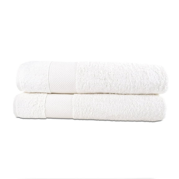 Hencely 2-Pack Turkish Cotton Bath Sheets – Oversized 35x64 in – Soft, Absorbent, Quick Dry – White