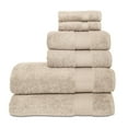 thumbnail image 1 of Hencely 6-Piece Turkish Cotton Bath Towel Set – 2 Bath Towels, 2 Hand Towels & 2 Washcloths – Soft, Absorbent, Quick Dry – Beige, 1 of 7