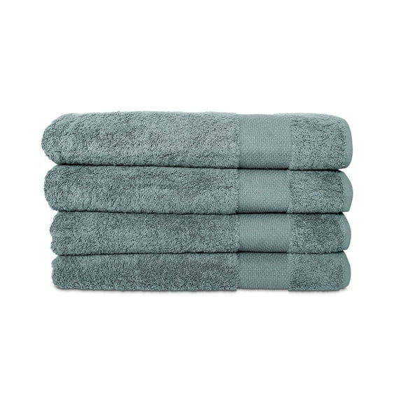 Hencely 4-Pack Turkish Cotton Bath Towels โ Large 28x58 in โ Soft, Absorbent, Quick Dry โ Dark Green ๐ Why this works: