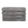 thumbnail image 1 of Hencely 4-Pack Turkish Cotton Bath Towels – Large 28x58 in – Soft, Absorbent, Quick Dry – Gray, 1 of 7