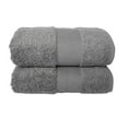 thumbnail image 1 of Hencely 2-Pack Turkish Cotton Hand Towels – 16x28 in – Soft, Absorbent, Quick Dry – Gray, 1 of 7