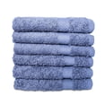 thumbnail image 1 of Hencely 6-Piece Turkish Cotton Washcloth Set – Soft, Absorbent & Durable Face Towels 12x12 in – Blue, 1 of 7