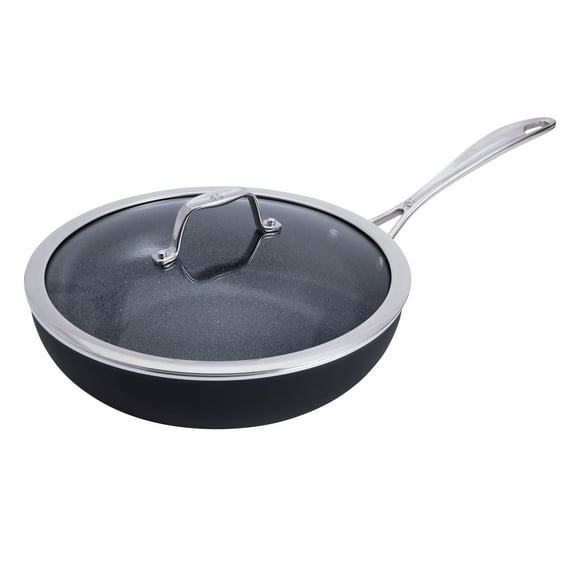 Henckels Capri Ceramic 11-inch Aluminum Ceramic Nonstick Perfect Pan with Lid