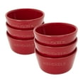 thumbnail image 1 of Henckels Ceramic 6-pc Round Ramekin Set - Cherry Red, 1 of 5