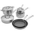 thumbnail image 1 of Henckels Clad Alliance 10-pc Stainless Steel Cookware Set, 1 of 3
