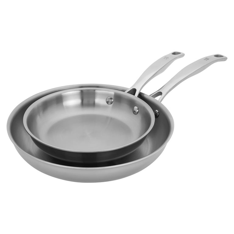 Le Creuset Tri-Ply Stainless Steel 2 pc. Nonstick Fry Pan Set (8 Fry Pan &  10 Fry Pan)