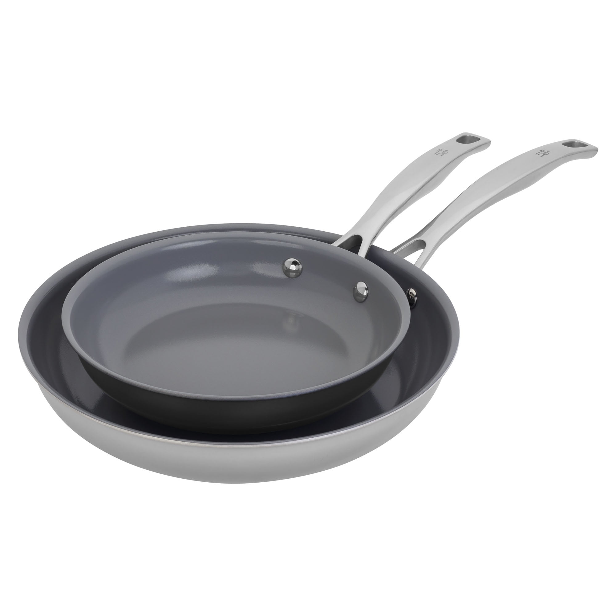 Nonstick Hybrid Stainless Steel Frying Pan 10 inch pan, HexClad 10in