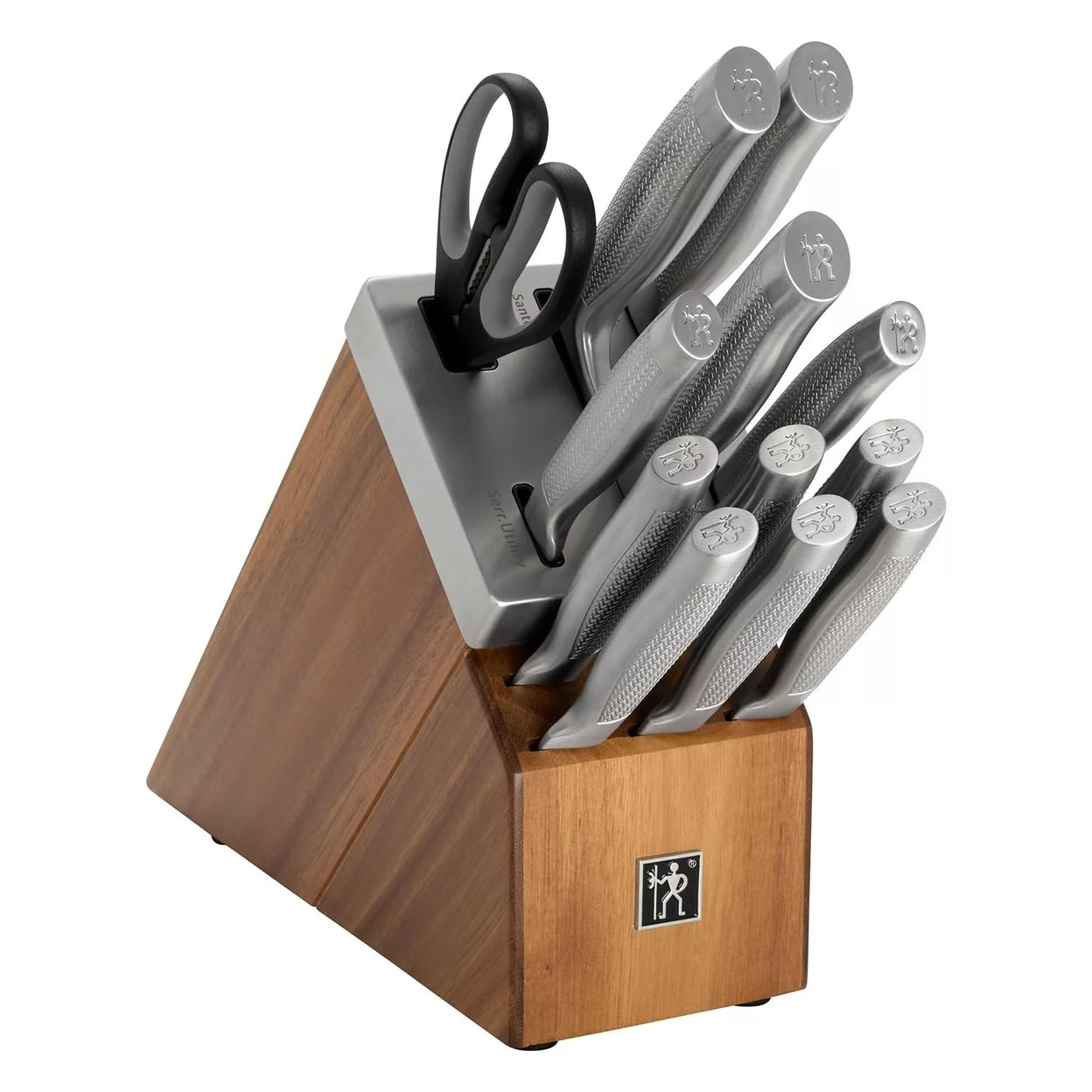 Henckels Diamond 13-Piece Self-Sharpening Acacia Block Set by Supplyplex LLC