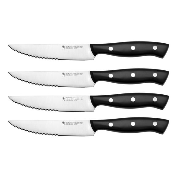 (3 pack) Henckels Everpoint 4 PC Triple Rivet Stainless Steel Steak Knife Set