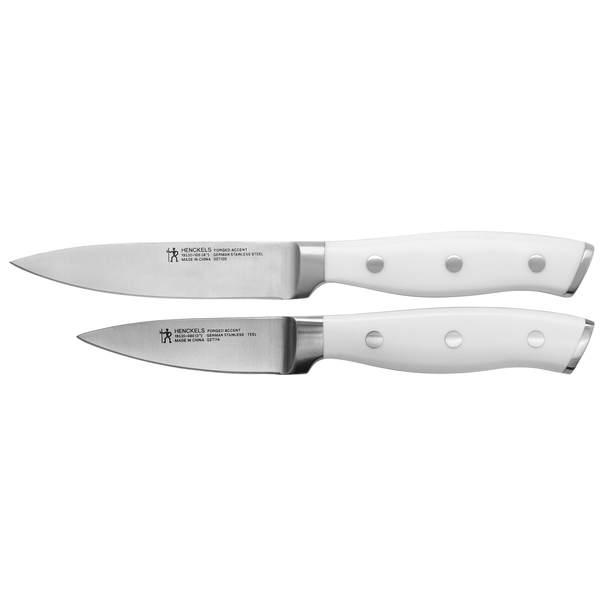 Henckels Forged Accent 2 PC Paring Knife Set- White Handle