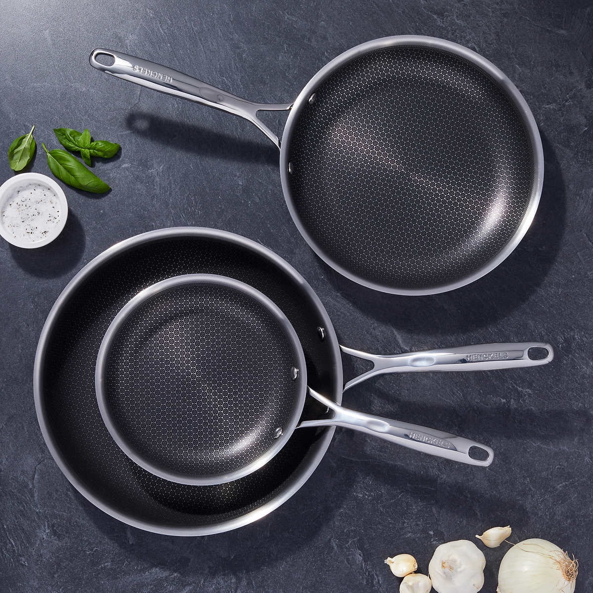 Zwilling J.A. Henckels HXagon 3piece Premium Skillet Set, Cookware Pans for Cooking