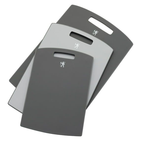 Henckels 3-pc Plastic Cutting Board Set - Grey