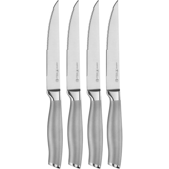 Henckels Modernist Steak Knife Set of 4, Silver, Stainless Steel