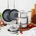 thumbnail image 1 of Henckels Paradigm 11-Piece Ceramic Cookware Set – Nonstick, Dishwasher Safe, Oven Safe, 1 of 5