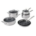 thumbnail image 1 of Henckels Paradigm Ceramic 10-pc Stainless Steel Dual Performance Cookware Set, 1 of 6