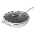 thumbnail image 1 of Henckels Paradigm Ceramic 12-inch Stainless Steel Dual Performance Wok with Lid, 1 of 10