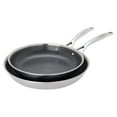 thumbnail image 1 of Henckels Paradigm Ceramic Stainless Steel Dual Performance 2Pc Fry Pan Set, 8-Inch and 10-Inch, 1 of 7