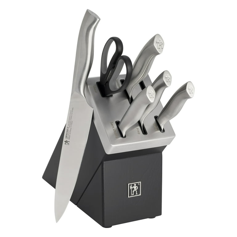 Henckels Silver Essentials 7 Piece Self-Sharpening Knife Block Set