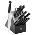 thumbnail image 1 of Henckels Solution 14-pc Self-Sharpening Knife Block Set - Black, 1 of 6