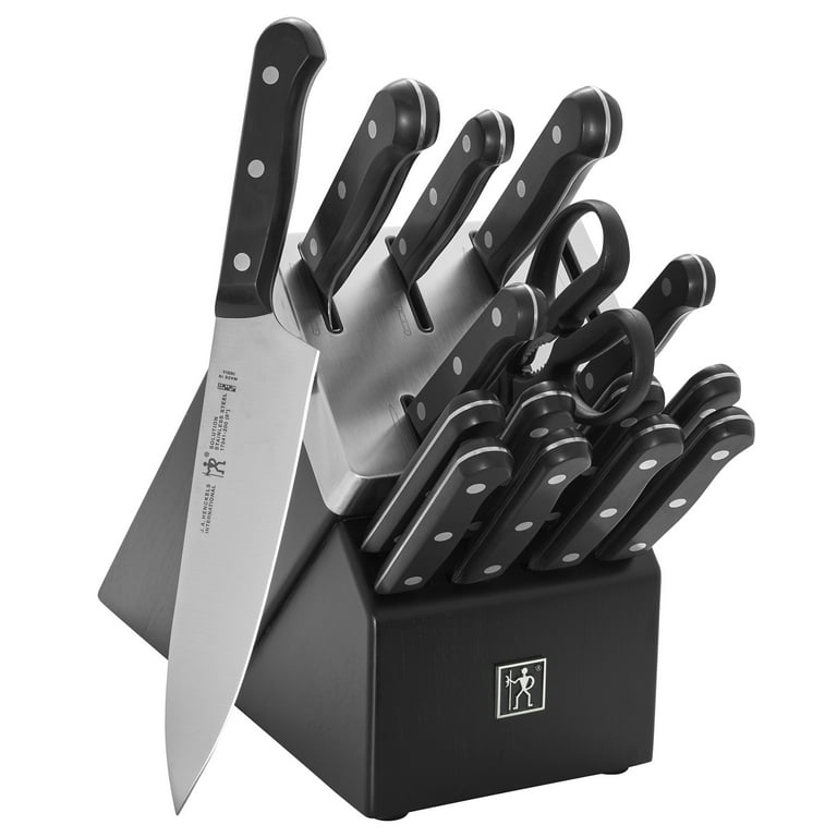 Henckels Solution 16-pc Self-Sharpening Knife Block Set - Black