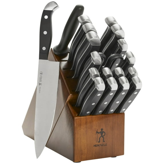 Henckels Statement 20-Piece Premium Quality Razor-Sharp, Lightweight and Strong Knife Block Set, Dark Brown