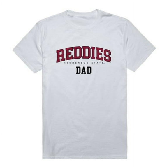 Henderson State University Reddies College Dad T-Shirt, White - Extra Large
