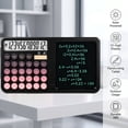 thumbnail image 1 of Hendoct Black Silent Calculator with Handwriting Tablet, 12-Digit Dual Power Desk Tool, Stylus for Office School Gift, 1 of 10