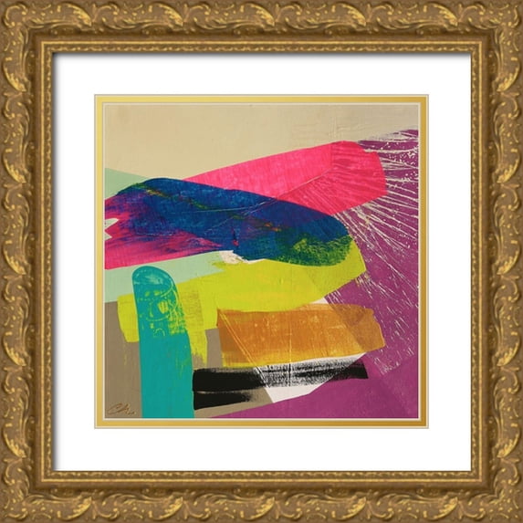 Hendrick, Cathe 20x20 Gold Ornate Wood Framed with Double Matting Museum Art Print Titled - Whale Watching No. 2