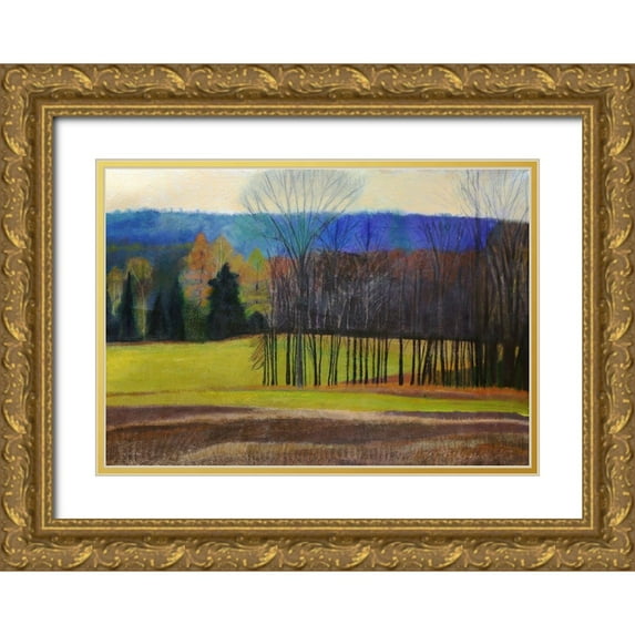 Hendrick, Cathe 32x24 Gold Ornate Wood Framed with Double Matting Museum Art Print Titled - Charlevoix County