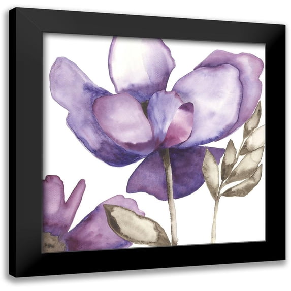 Hendrick, Cathy 15x15 Black Modern Framed Museum Art Print Titled - Purple Beauty II